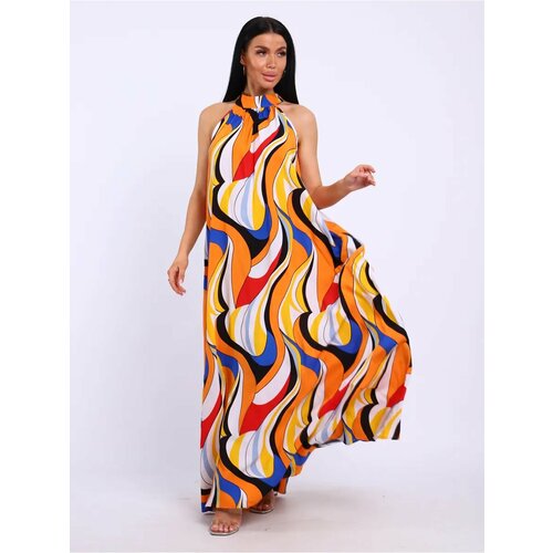 фото Сарафан yolka_dress весна-лето 2021, размер единый, оранжевый