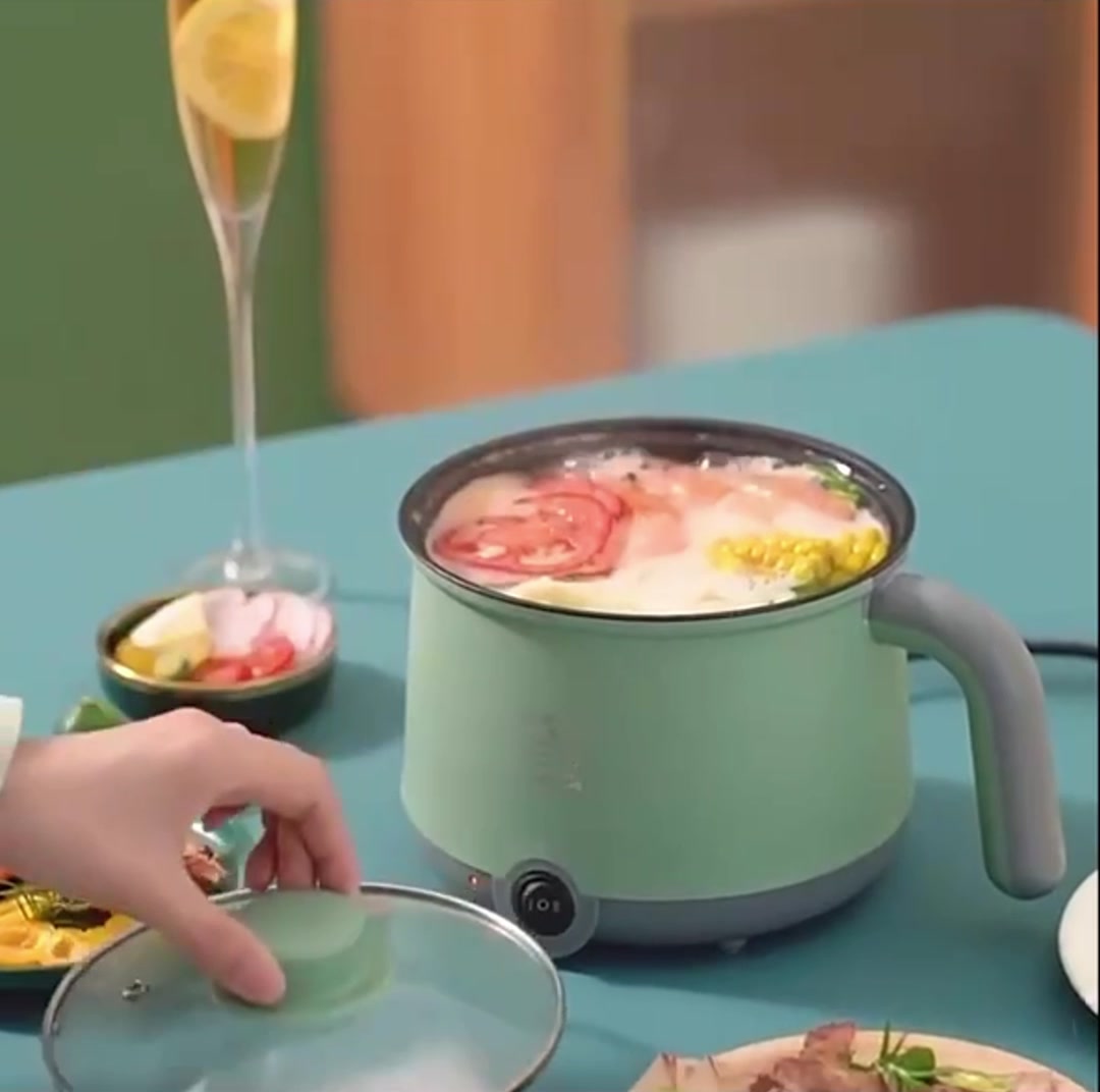 Мини мультиварка 1.8 л для кухни и общежития, пароваркой и защитой от перегрева — фото 1
