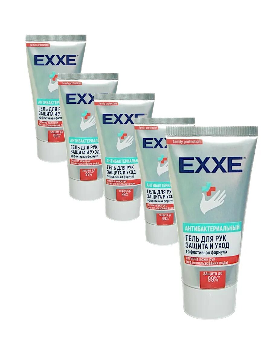 Санитайзер антибактериальный гель для рук EXXE 50мл