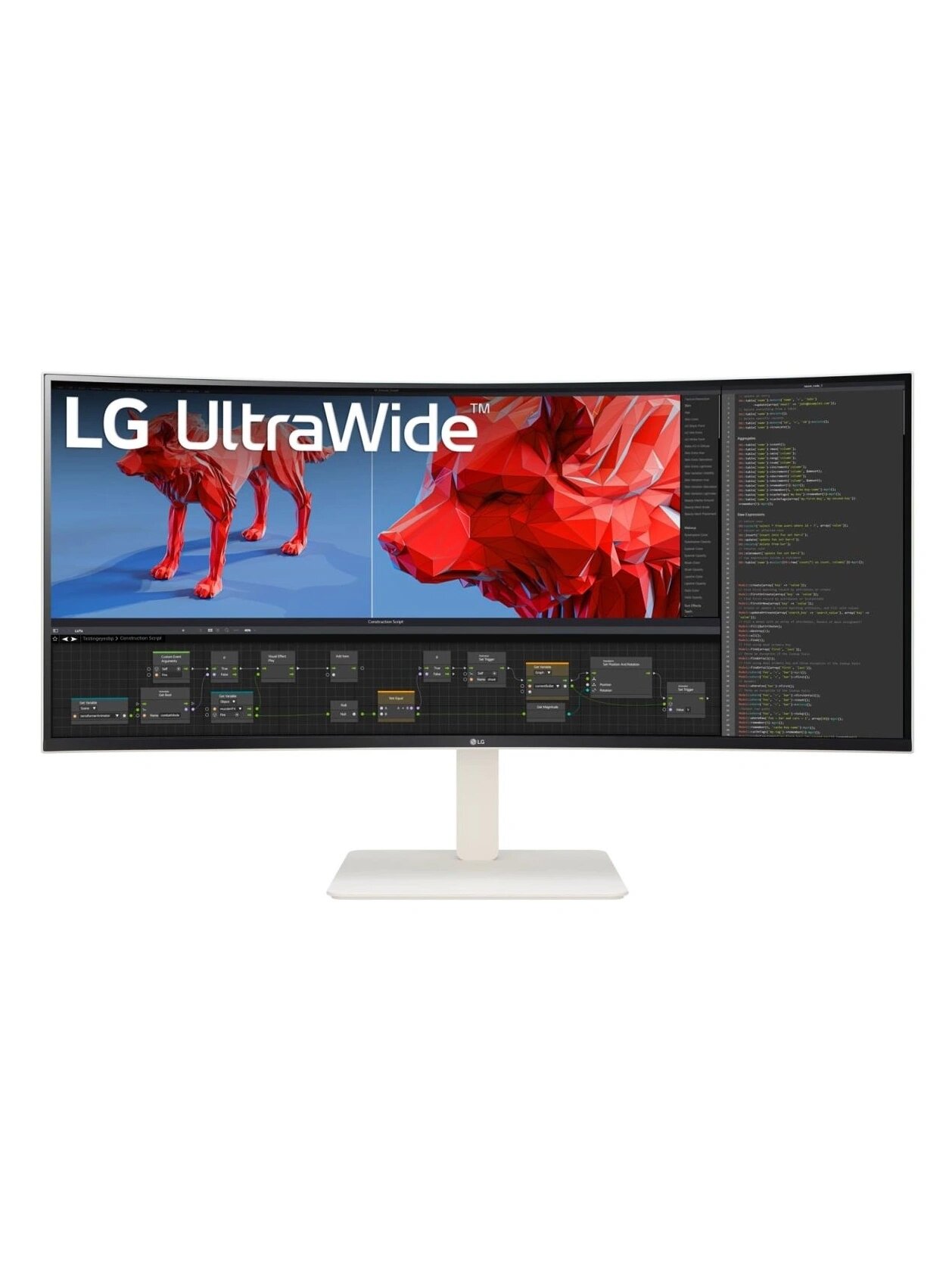 Монитор 38" LG UltraWide 38WR85QC-W, 3840х1600, 144 Гц, NANO IPS, белый (38wr85qc-w. aruz)