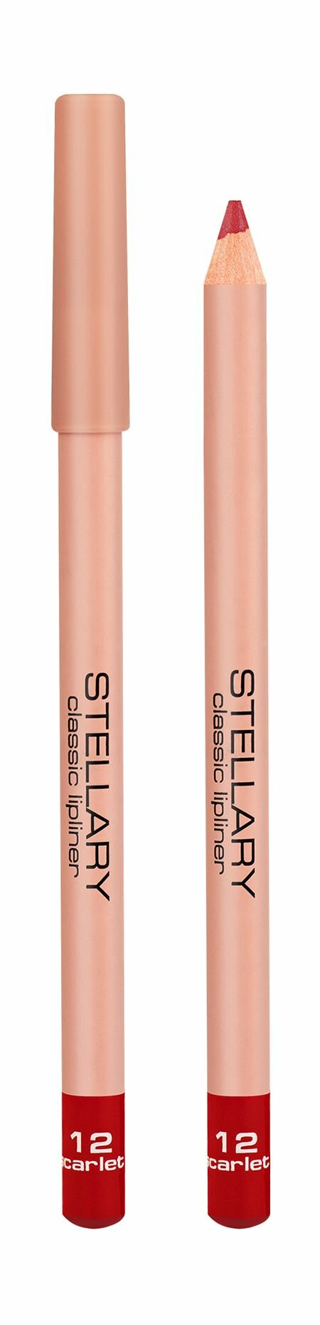 STELLARY Карандаш для губ Lipliner, 1,35 г, 12 Красный