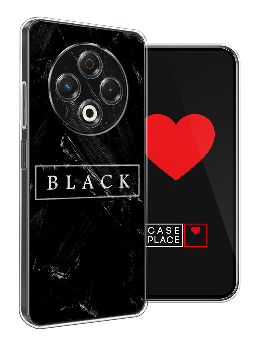 Чехол на Tecno Spark 30 / Текно Спарк 30 с принтом Black цвет — фото 1