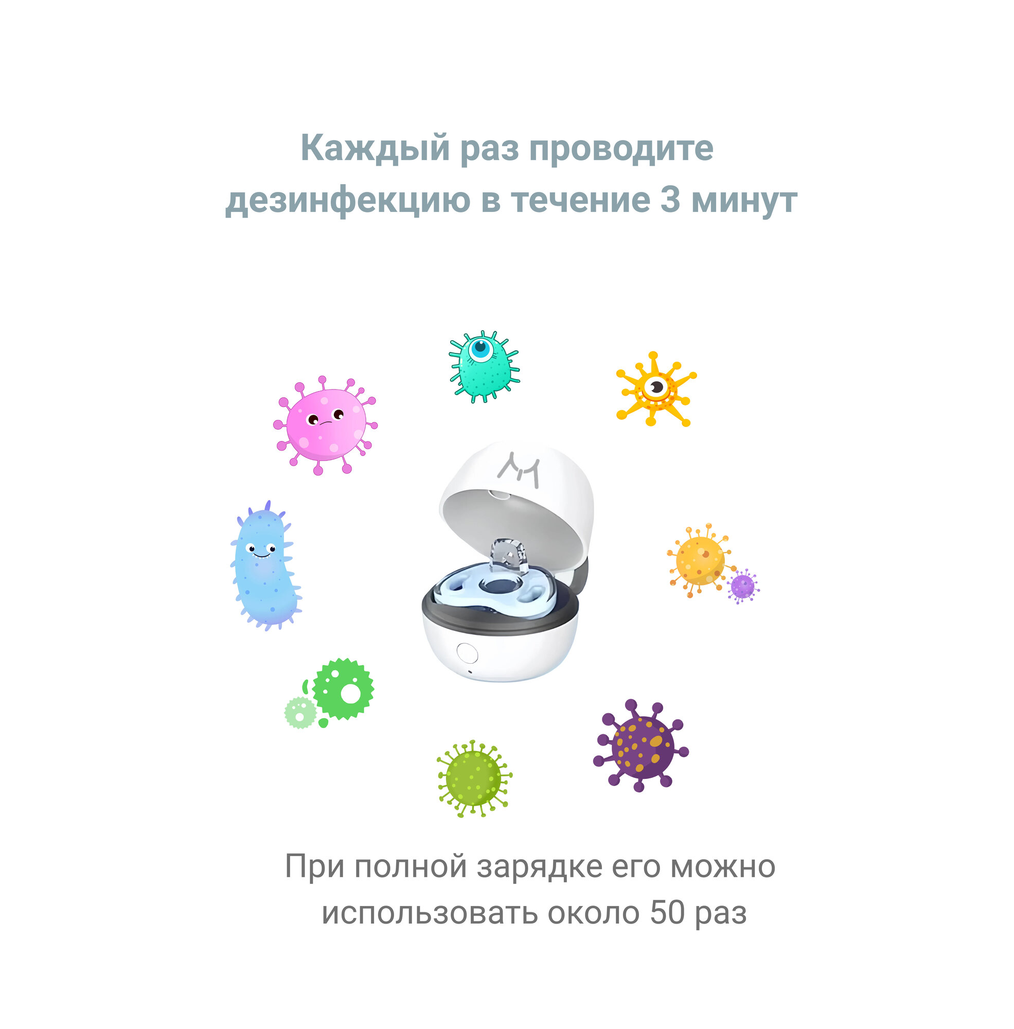 Стерилизаторы Для Бутылочек 【99.99%дезинфицировать】УФ стерилизатор для пустышек и аксессуаров | Портативный | 3 мин | АБС+сертификаты