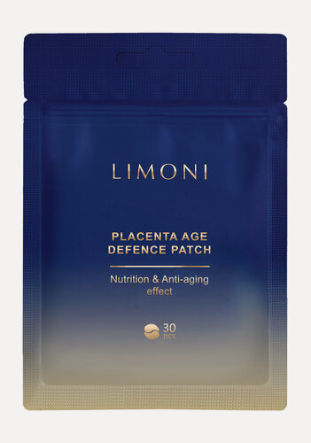 Изображение товара LIMONI Патчи для век Placenta Age Defence Patch питательные с плацентой, 30 шт.