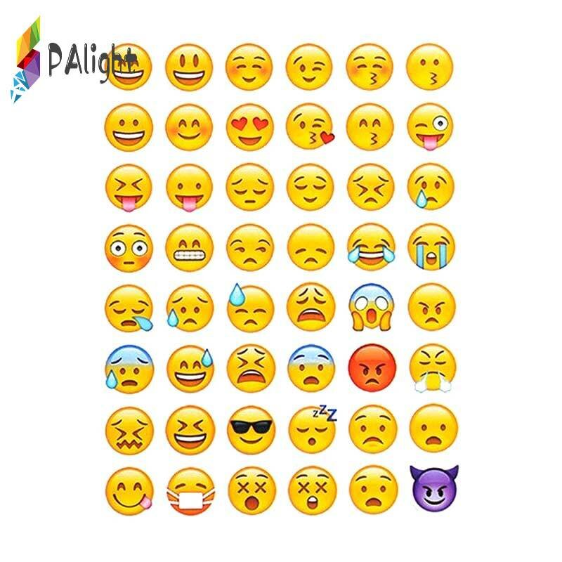Мода QQ Emoji Similing Face Cartoon Stickers Kids DIY Kawaii Diary Decoration Scrapbooking Candleware Planner — фото 1