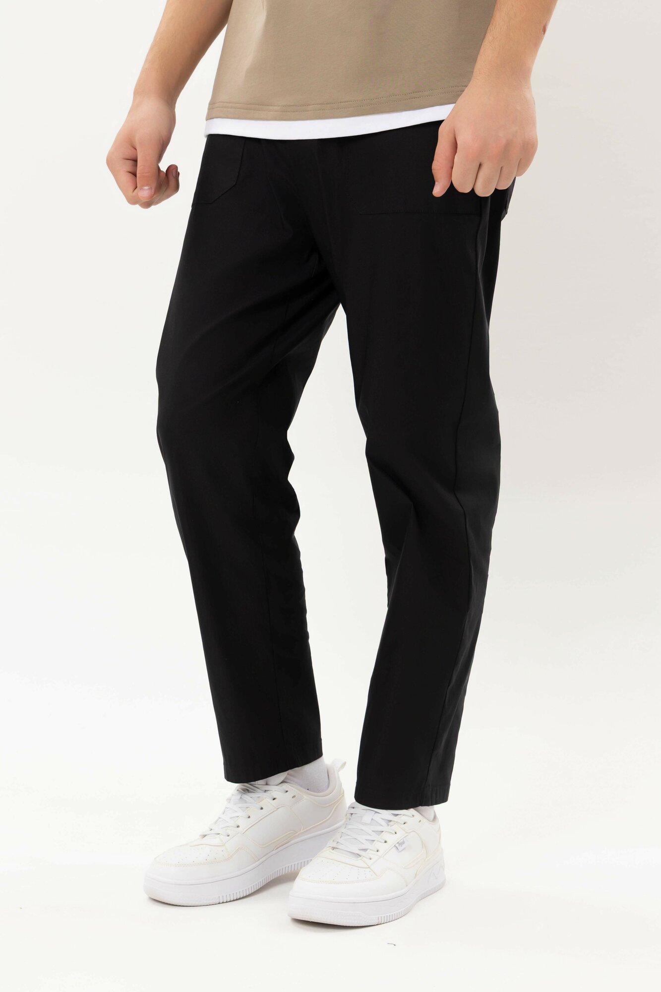 Брюки джоггеры TERRA PRO, размер 33, black