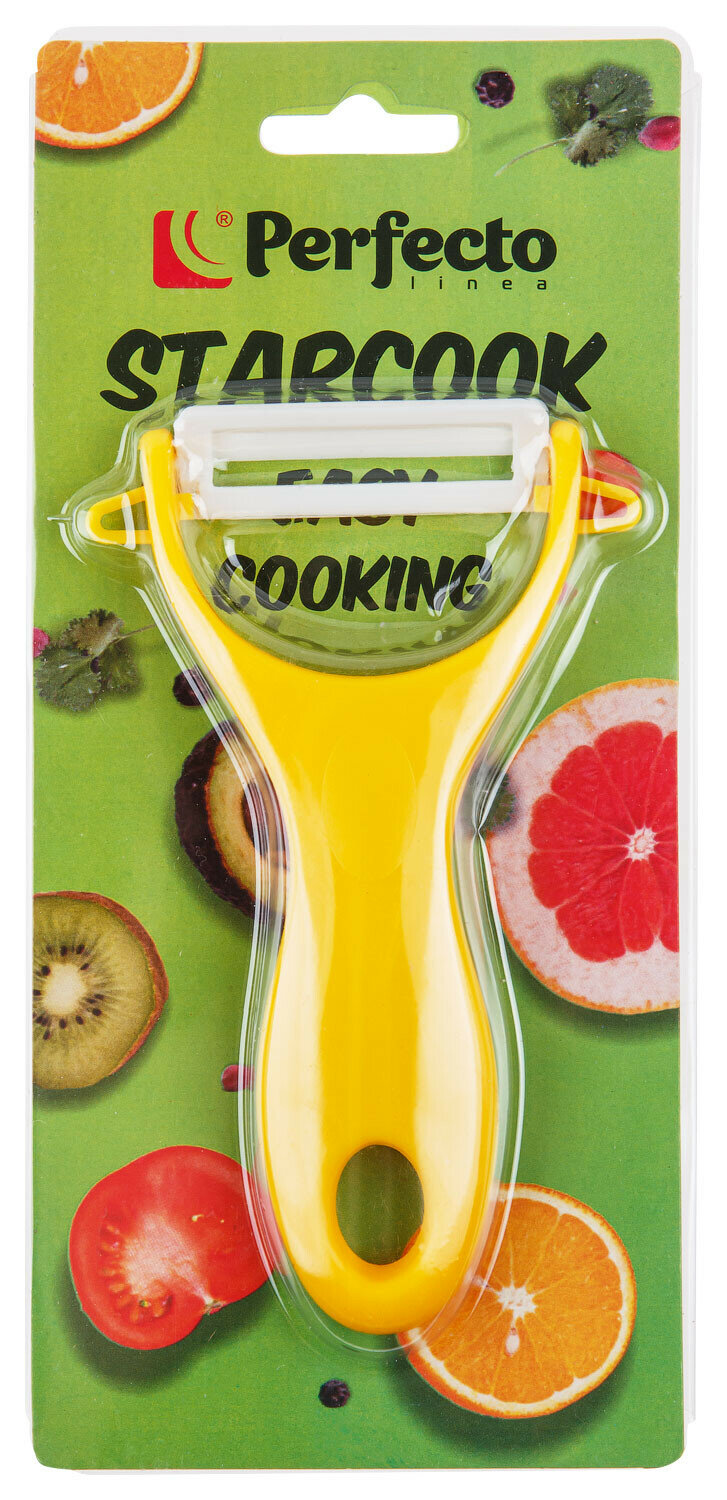 Овощечистка ручная PERFECTO LINEA серия Starcook желтый 21-002002 — фото 1