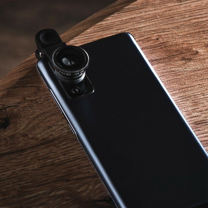 Набор линз для телефона Luazon Home широкоугольная, макро и рыбий глаз 180 градусов