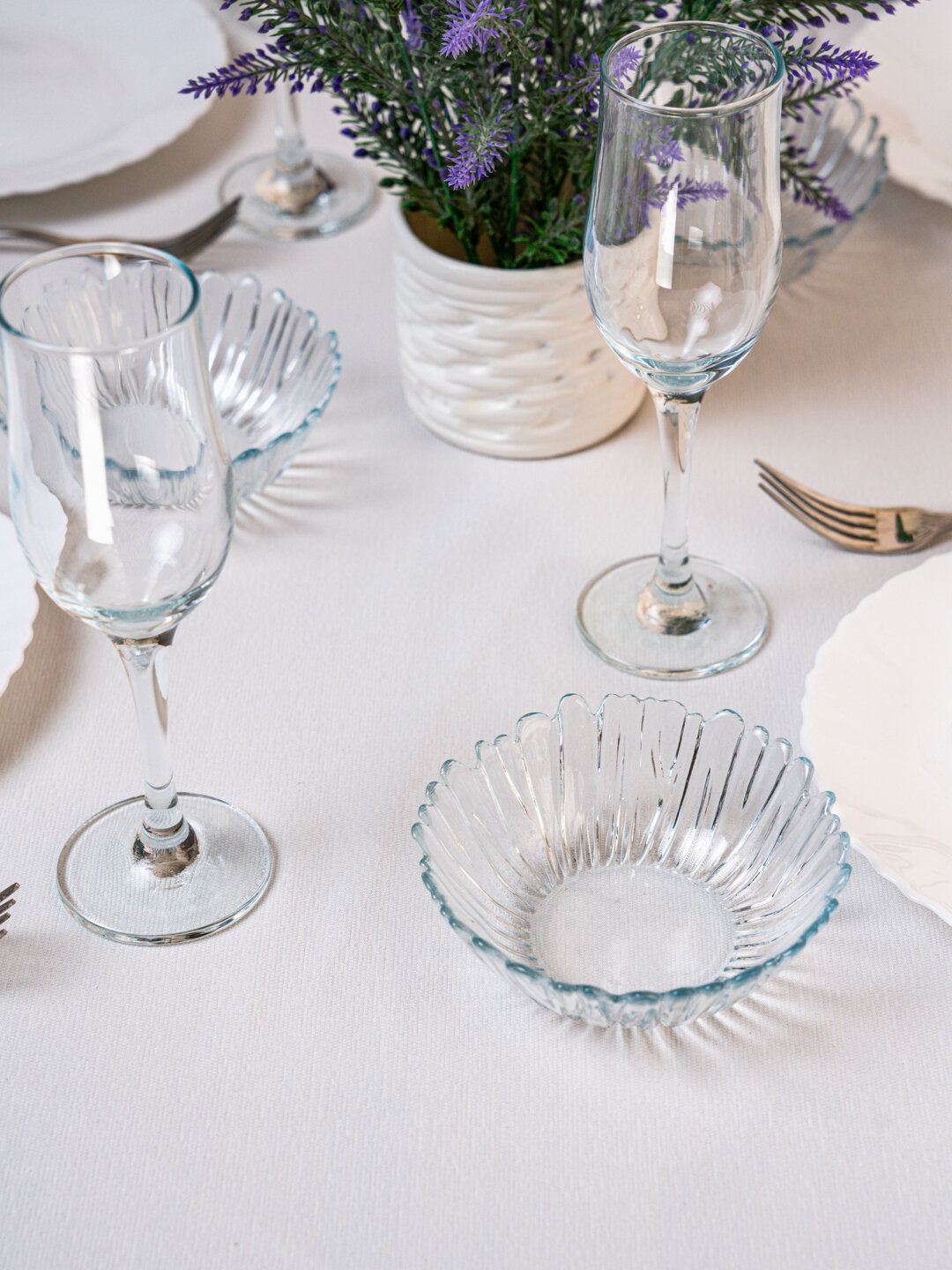 Салатники "ISFAHAN", закаленное стекло, для декора и сервировки, 15 см — фото 1