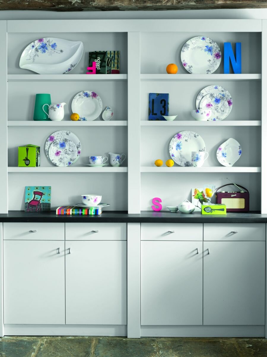 Сервировочная тарелка Mariefleur Gris Basic Villeroy & Boch, 30 см, Фарфор — фото 1