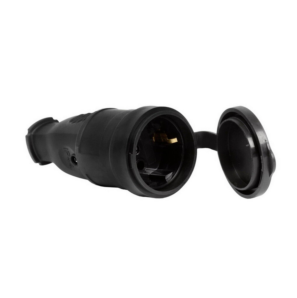 Розетка с защ. крышкой каучук 230В 2P+PE 16A I Smartbuy SBE-16-S07-R AE