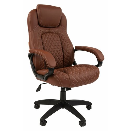 Офисное кресло, кресло руководителя CHAIRMAN 432, экокожа, черный