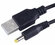 Кабель питания USB Type-A - DC 4.0 х 1.7 мм 1 метр 2 ампера Чёрны...