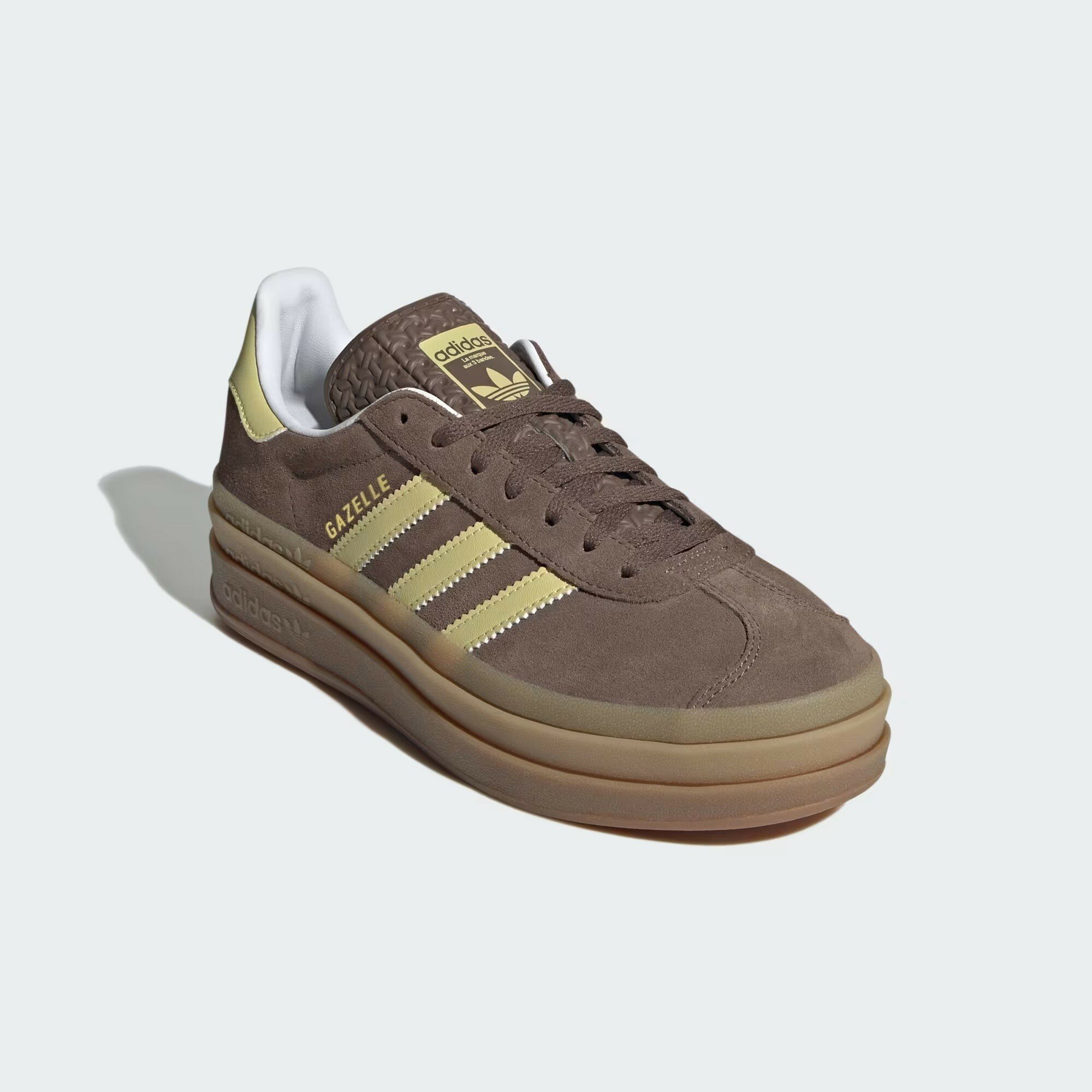 Кроссовки adidas Originals Gazelle Bold, размер 38 2/3 EU, коричневый — фото 1