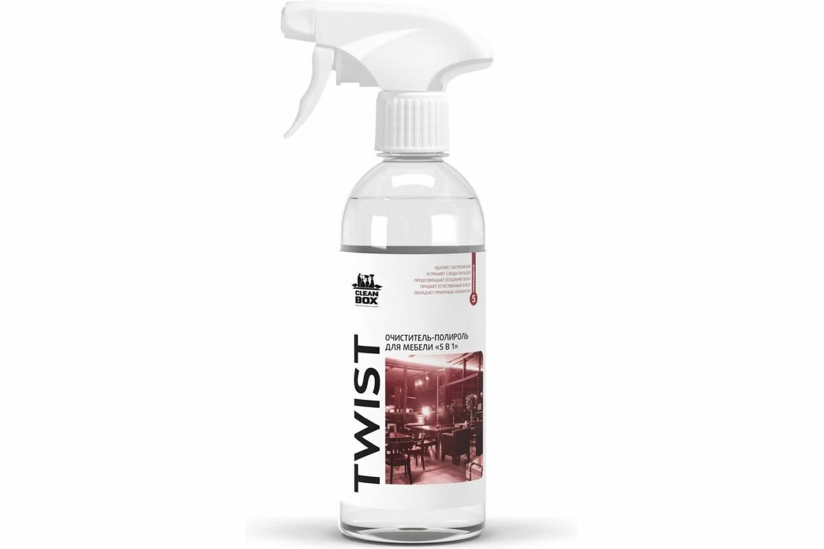 Очиститель - полироль для мебели CleanBox TWIST (0,5л) триггер — фото 1