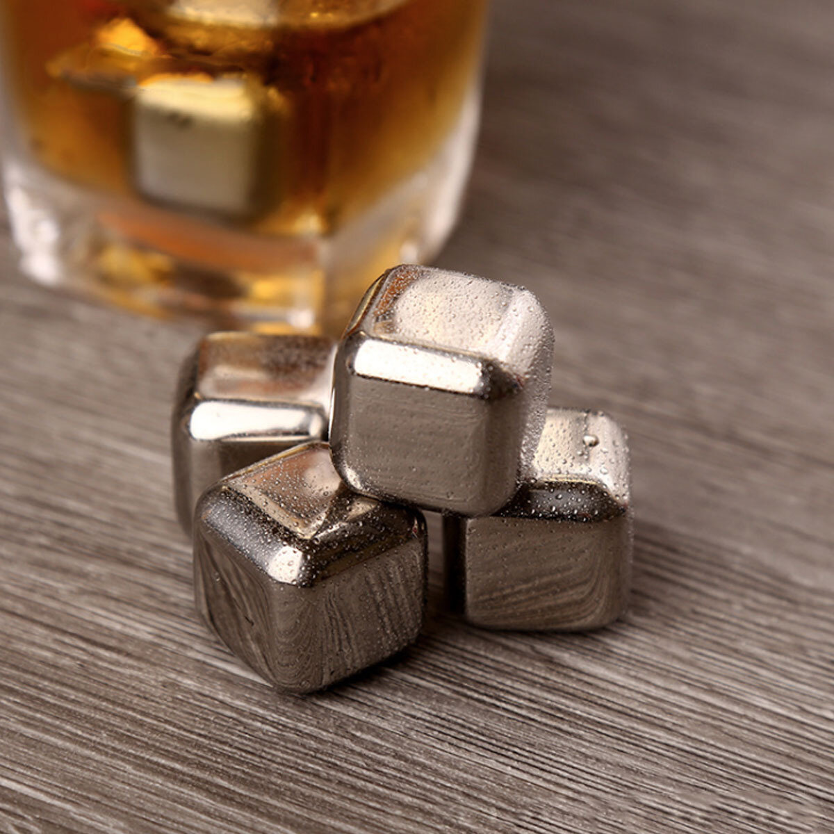 Аксессуары Для Охлаждения Напитков Xiaomi Охлаждающие кубики для виски Circle Joy Chilling Ice Cubes серебристые