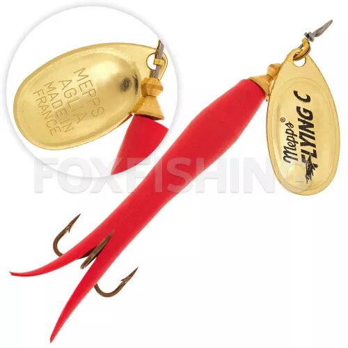 Блесна вращающиеся Mepps Aglia Flying №3 10гр. #OR/ROUGE