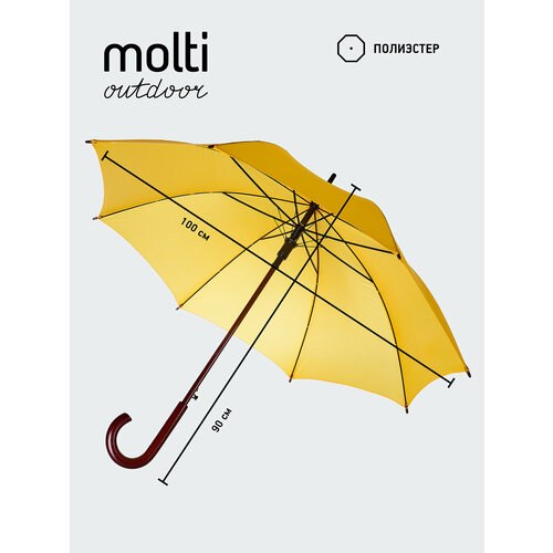 фото Зонт-трость molti, желтый