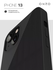 Силиконовый чехол для iPhone 13 / Айфон 13 матовый черный