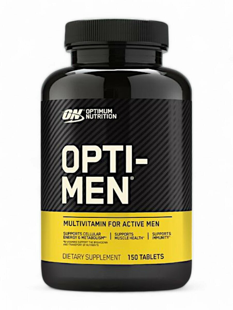 Комплекс витаминов для мужчин Optimum Nutrition Opti-Men 150 таб, для энергии, иммунитета и выносливости
