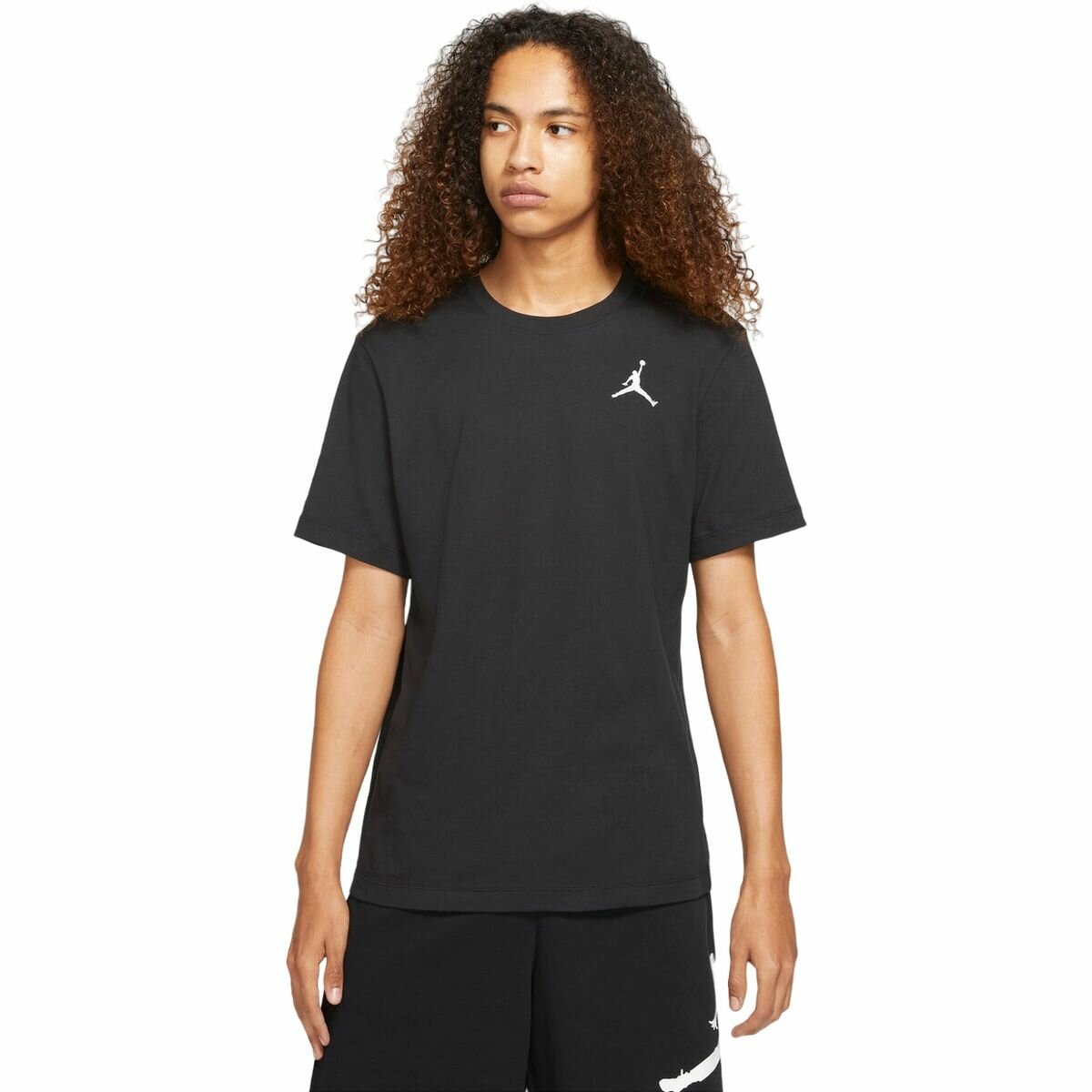 Футболка спортивная NIKE M J JUMPMAN EMB SS CREW, 1 шт., размер M, черный