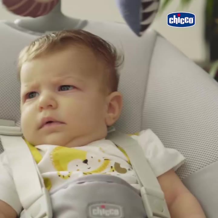 Электронный шезлонг Chicco COMFY WAVE , SILVERSPRING, 0 6 М/9 Кг, Серый, качели для новорожденных, люлька, кокон — фото 1
