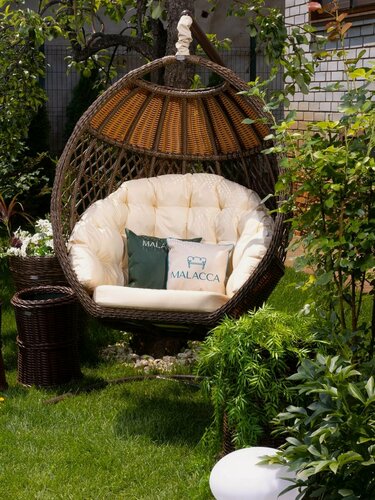 Изображение товара Кресло подвесное Malacca "Гайс", с подушкой, искусственный ротанг