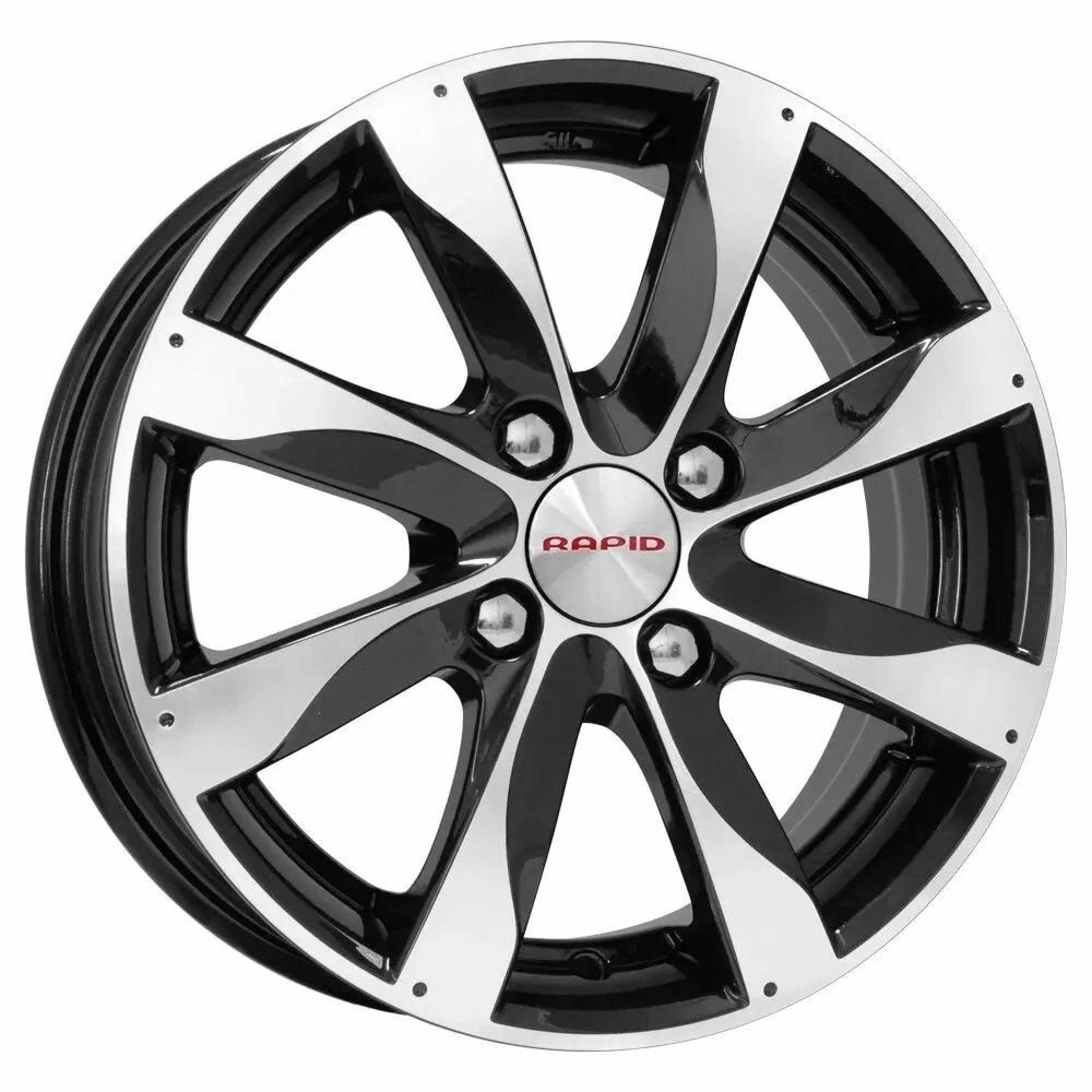 Gemini g‘ildirak diski (KS617) 6x15 ET 37 4x100 60,1 Olmos-qora, art. r68159