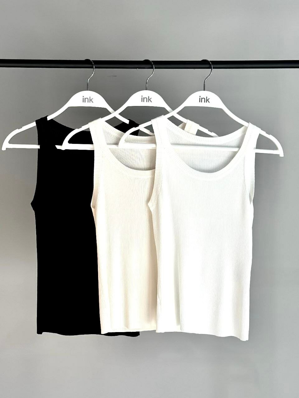 Майка INK Чёрный, молочный, белый, 1 шт., размер Std, молочный — фото 1