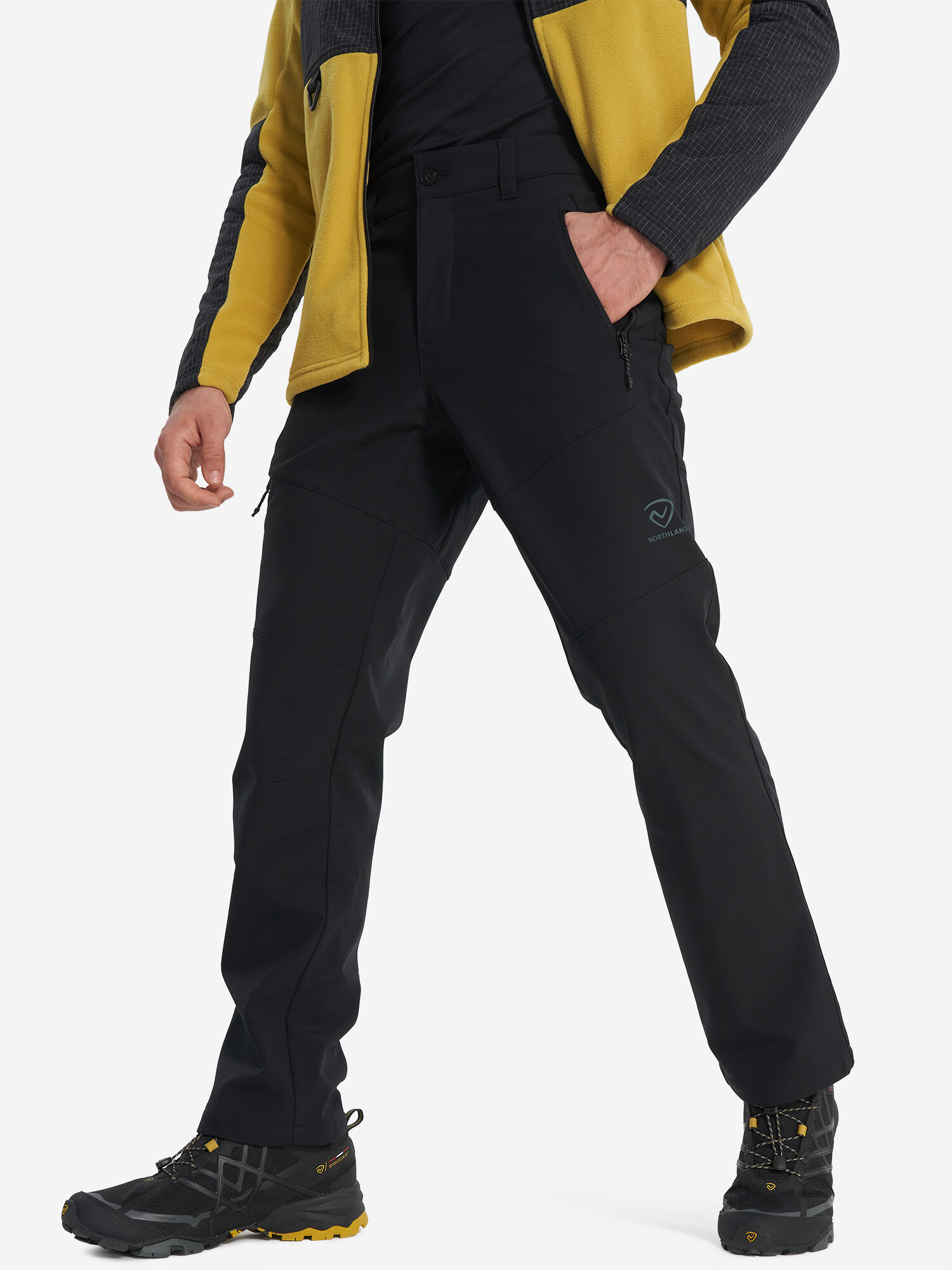 Брюки утеплённые Northland Professional Men's Hiking Softshell Pants, размер 52, черный