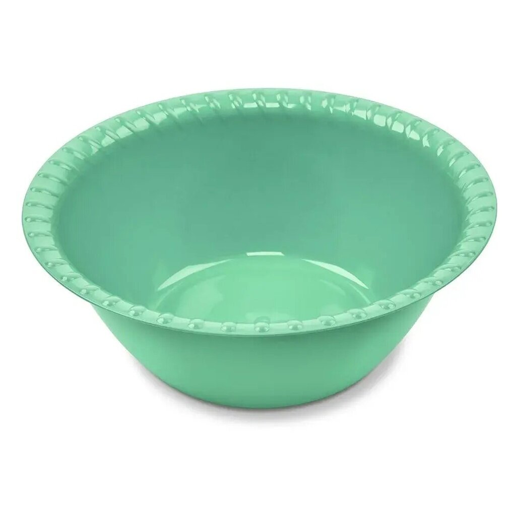 Миска-салатница 08л мятная пластиковая легкая и практичная