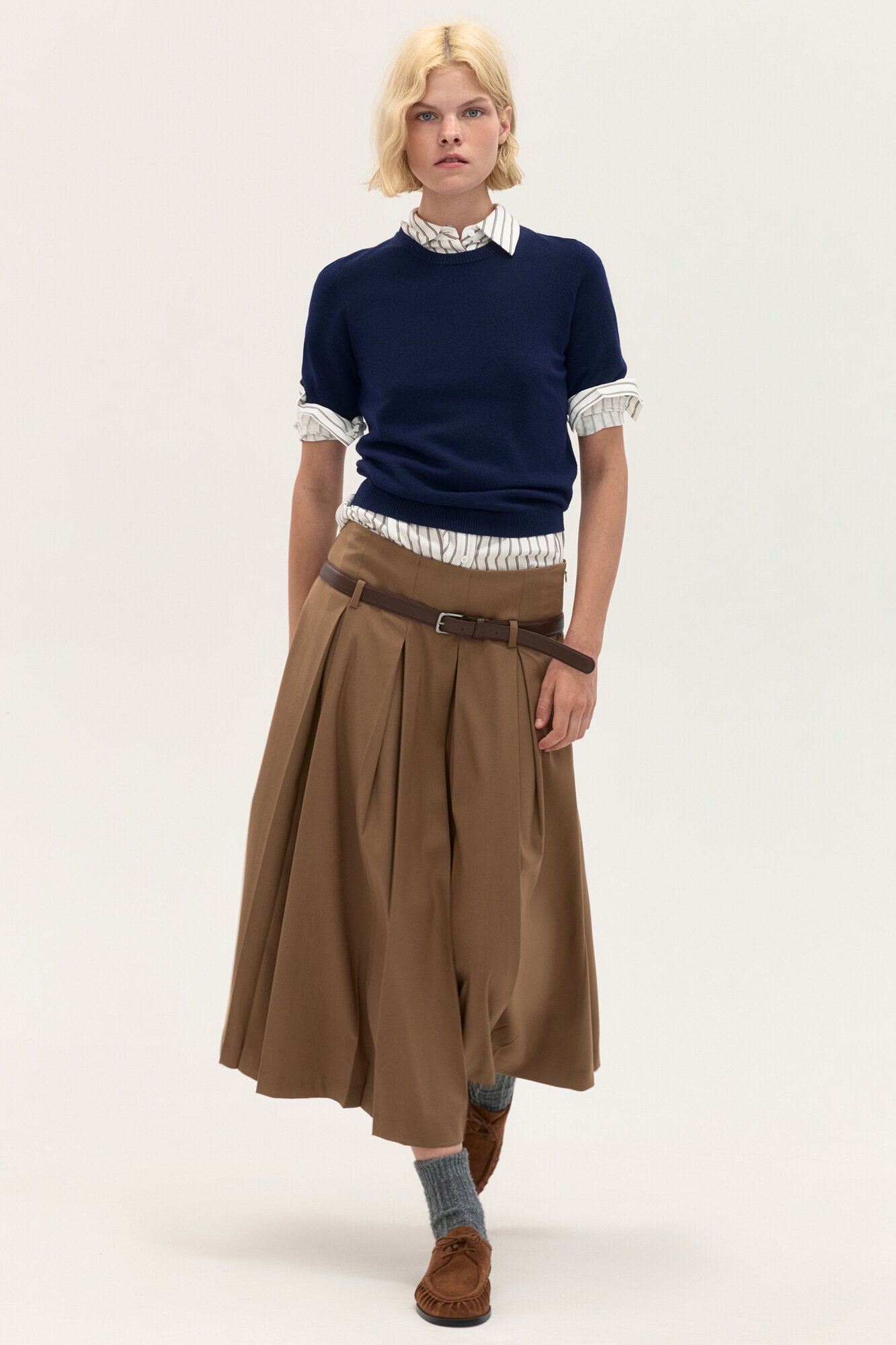 Топ Befree Капсула Gentle retro, размер M, темно-синий — фото 1