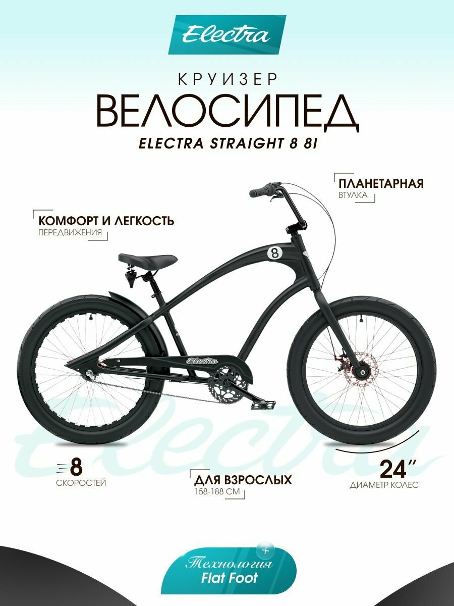 Велосипед городской круизер Electra Straight 8 8i
