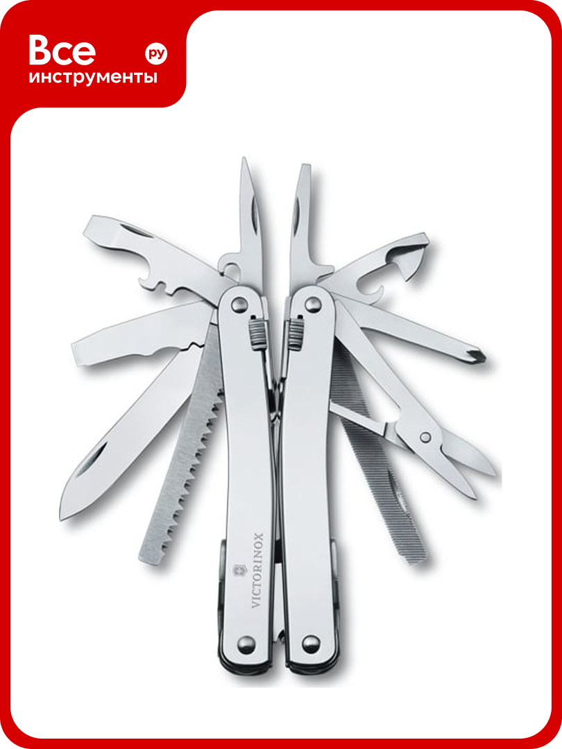 Мультитул Victorinox SWISSTOOL SPIRIT II в кожаном чехле 3.0224. L