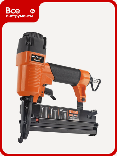 Изображение товара Пневмостеплер PATRIOT 3‑в‑1 ANG 210R 830902049, универсальный для скоб и гвоздей, с рапид‑соединением