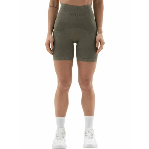 фото Шорты спортивные rank seamless bike shorts, размер s, оливковый