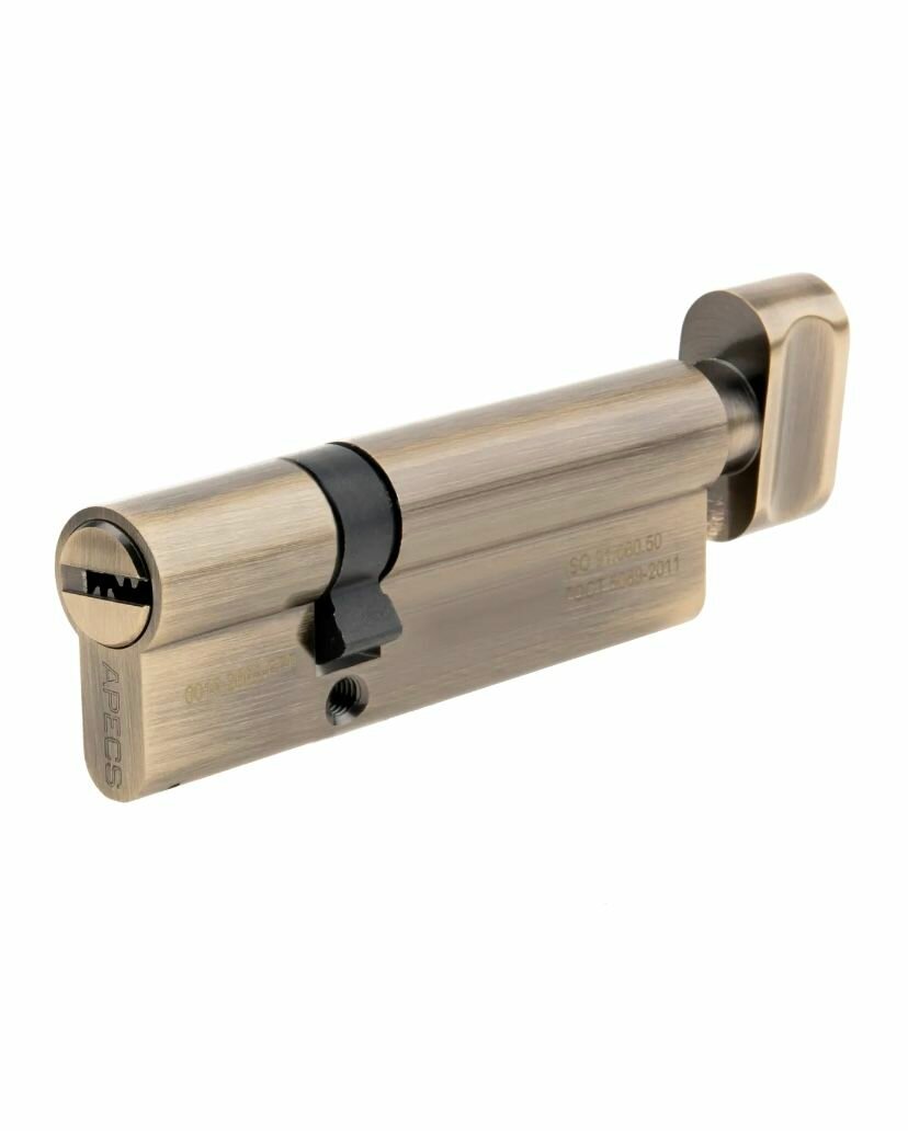 Цилиндровые механизмы Apecs Pro 90(35/55C)-C-AB 90мм, ключ/вертушка, бронза
