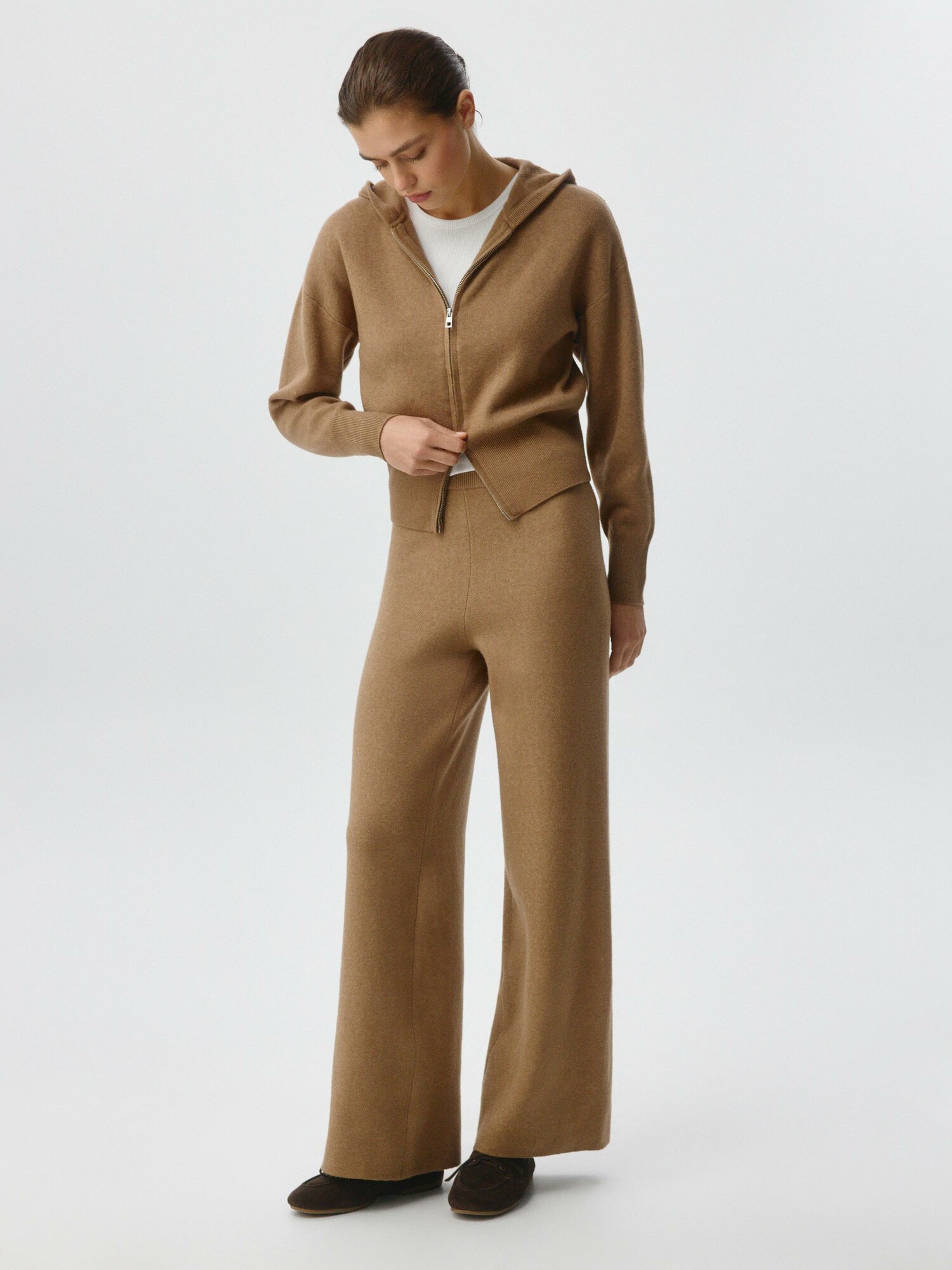 Брюки спортивные Sela, размер 48, бежевый — фото 1