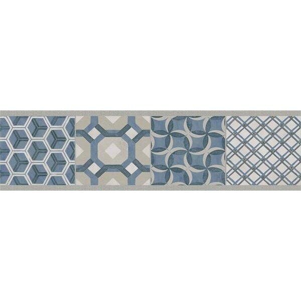 Бордюр керамический Kerama Marazzi VT/B449/11037R Онда 2 синий матовый 30x7.2x0.9 см (цена за 1 штуку)