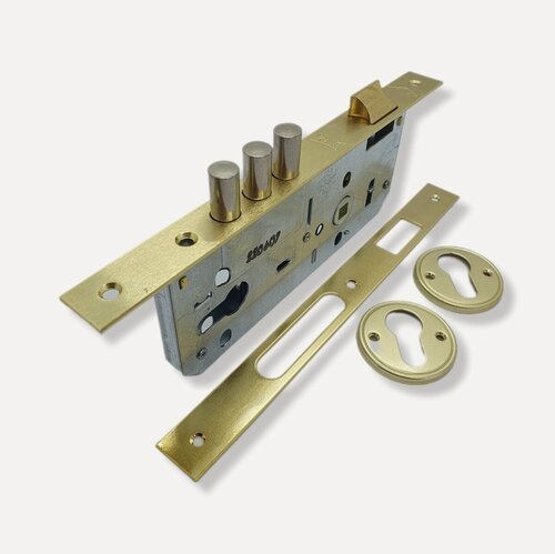 Изображение товара Корпус замка врезного цилиндрового 152/3MR (45 mm) w/b (латунь)
