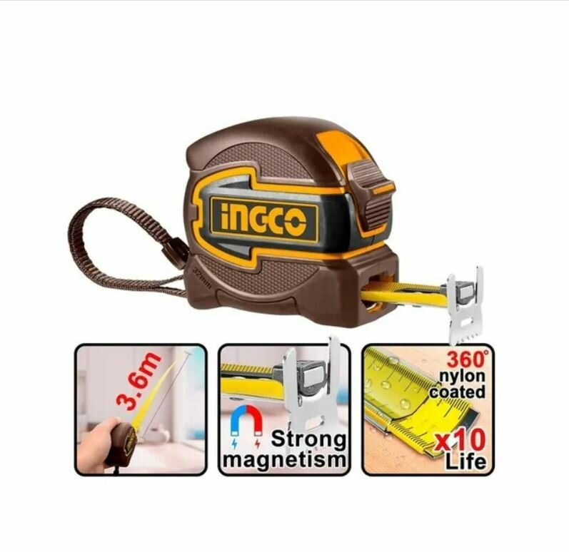 Рулетка INGCO 8м *32мм HSMT80832M