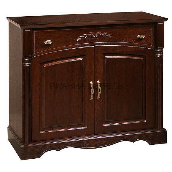 Комод Паола рианна 034 из массива сосны 110х45х100 см каштан 3, 1 ящик