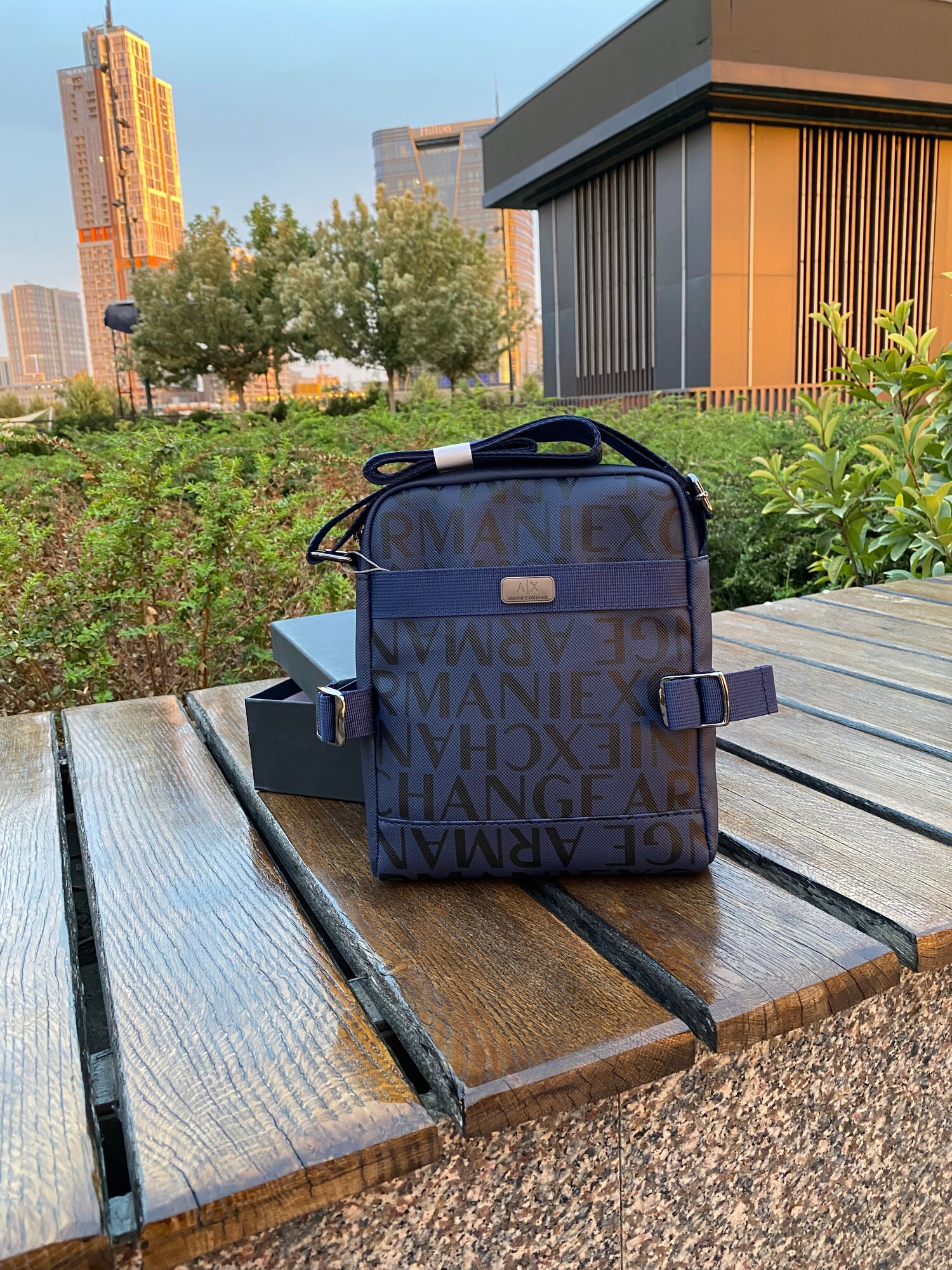 Сумка барсетка , синий — фото 1