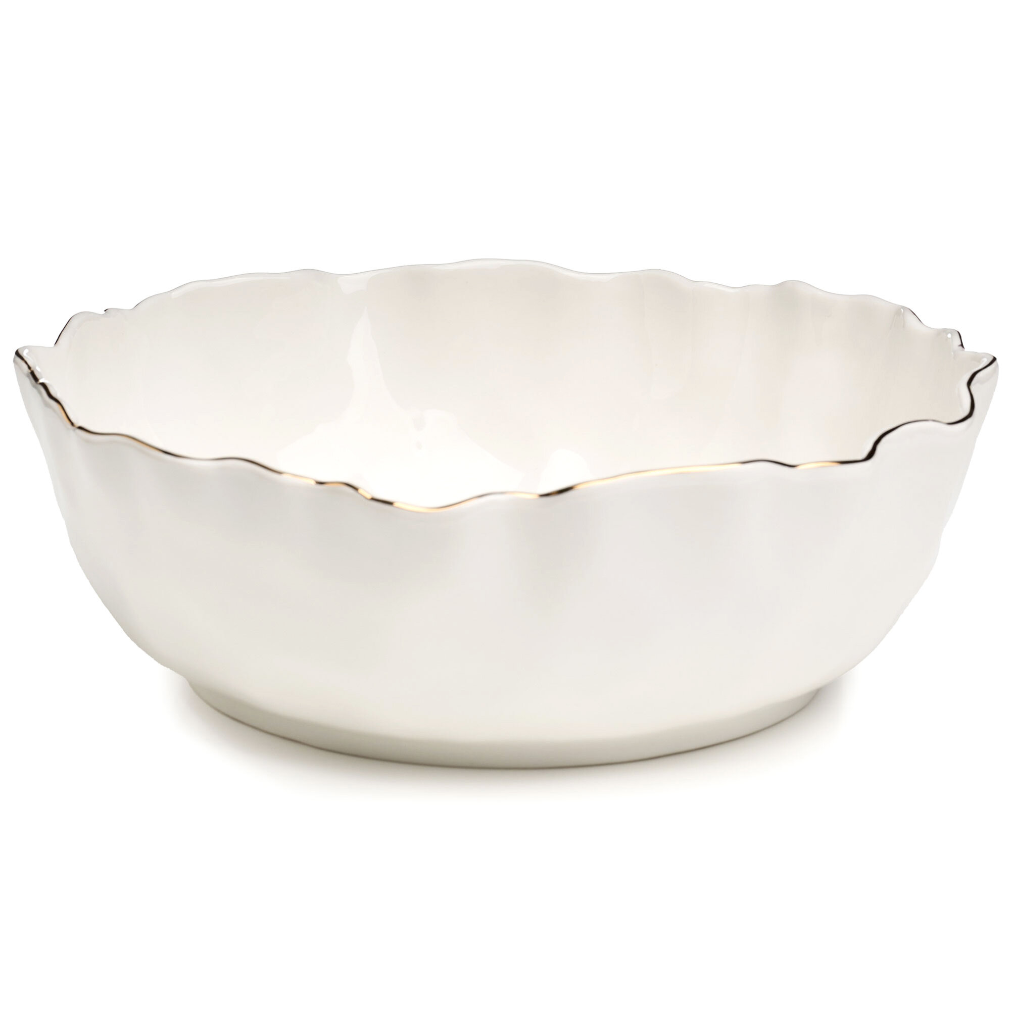 Салатник lefard charm 23*75 см 1700 мл (с золотой линией) KSG-779-361