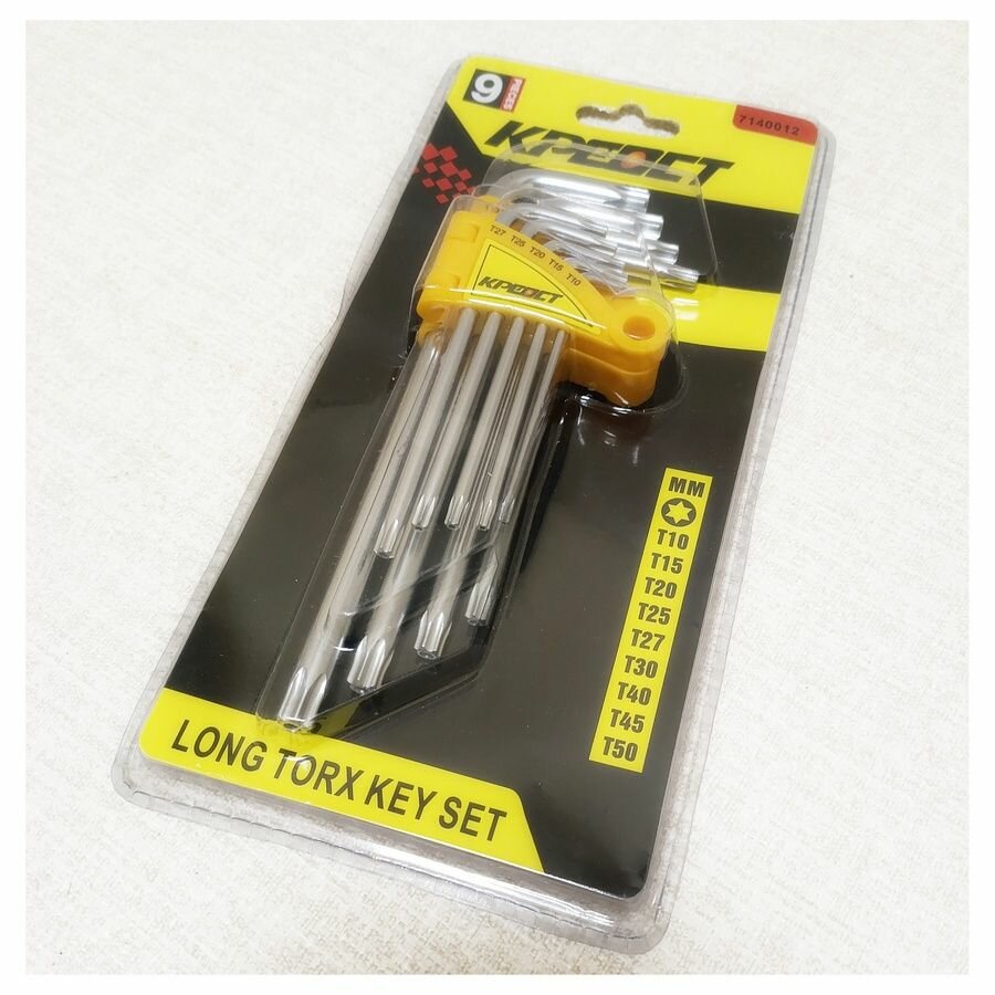 Набор ключей TORX 9 шт креост большой