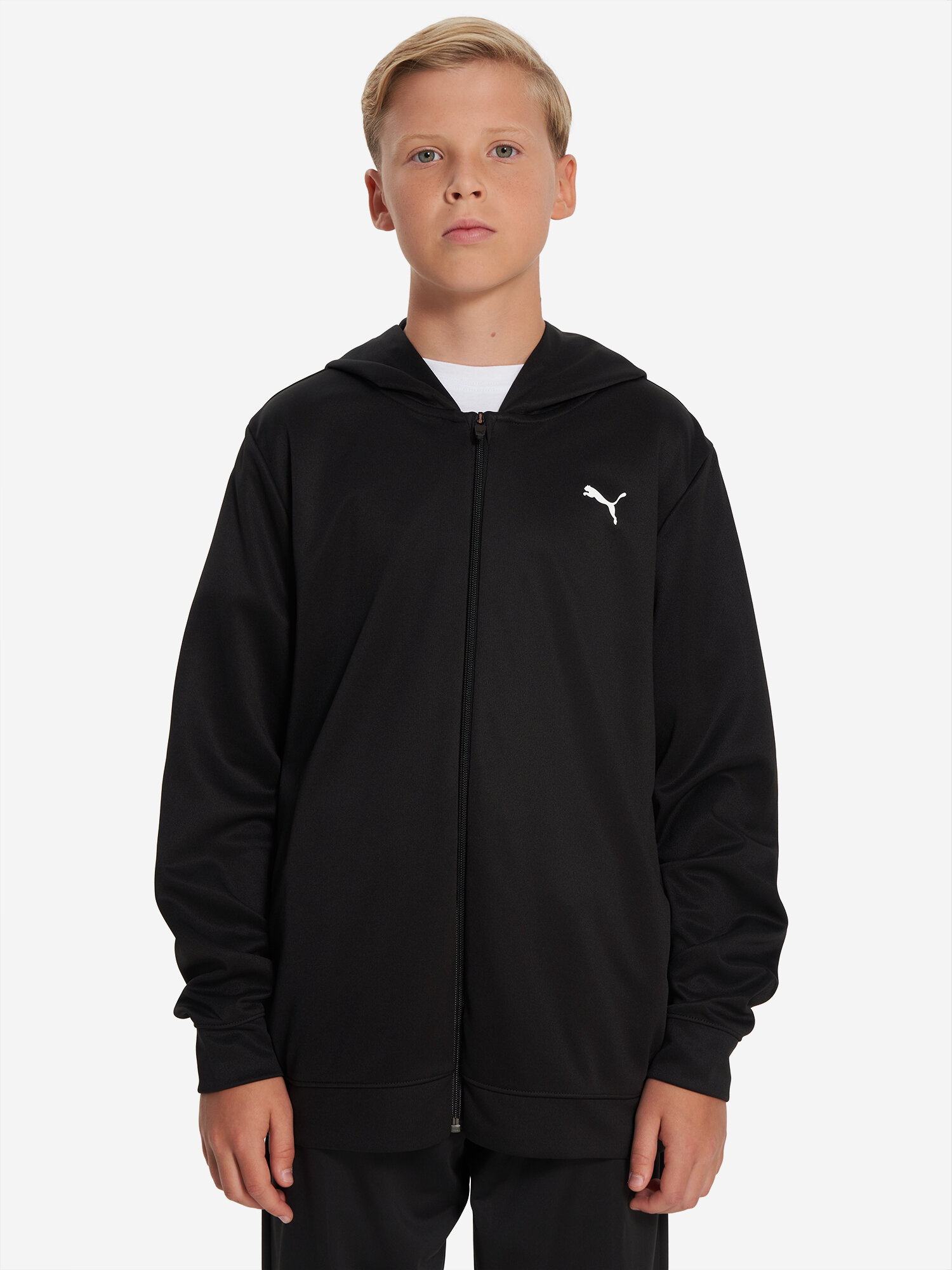 Толстовка PUMA, размер 164, черный — фото 1