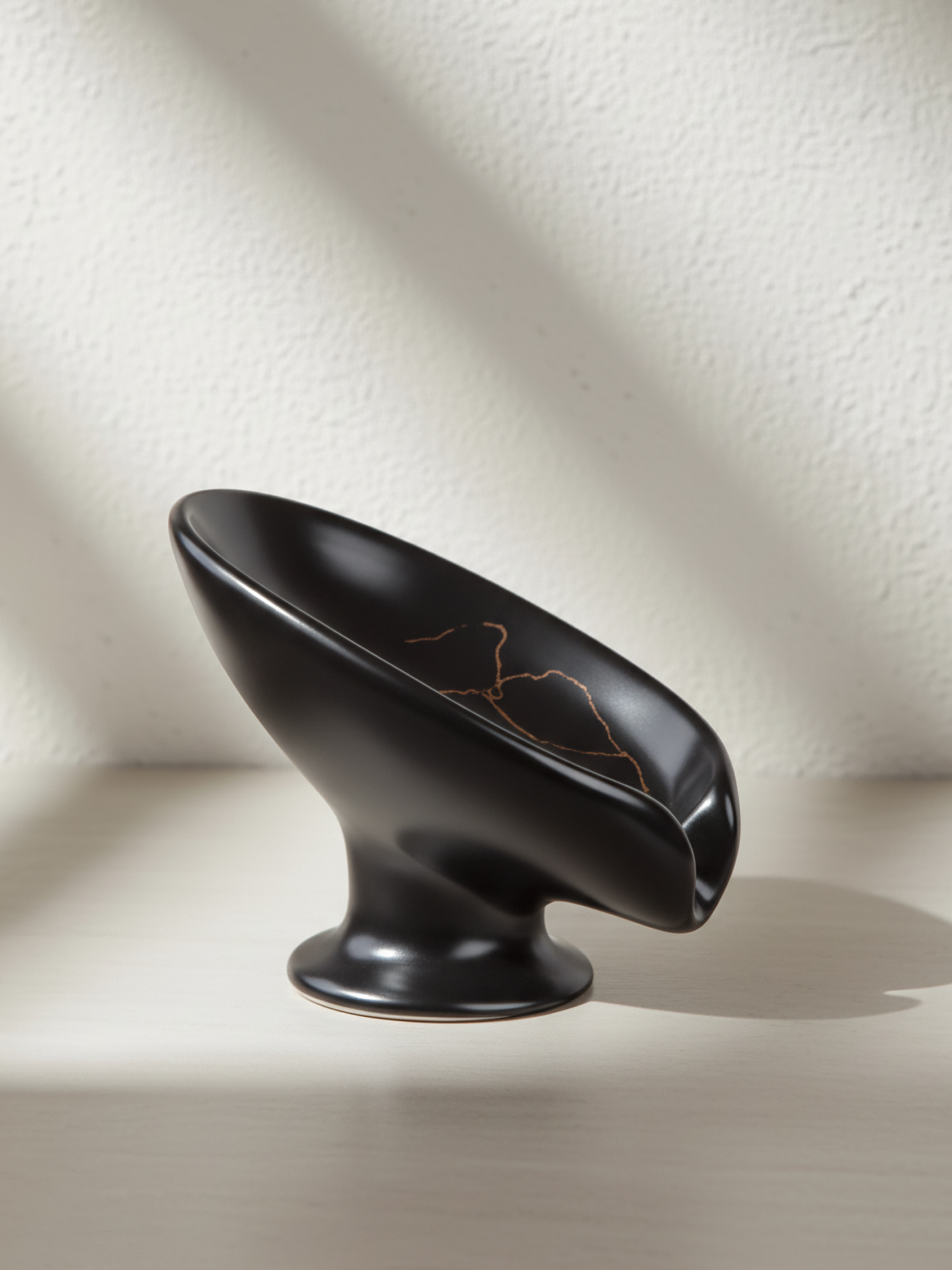 Мыльница настольная PERFECTO LINEA Elegance черная (35-113891) — фото 1