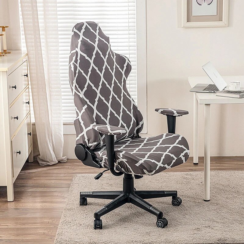 Чехол для компьютерного кресла полиэстер/хлопок Серый 03