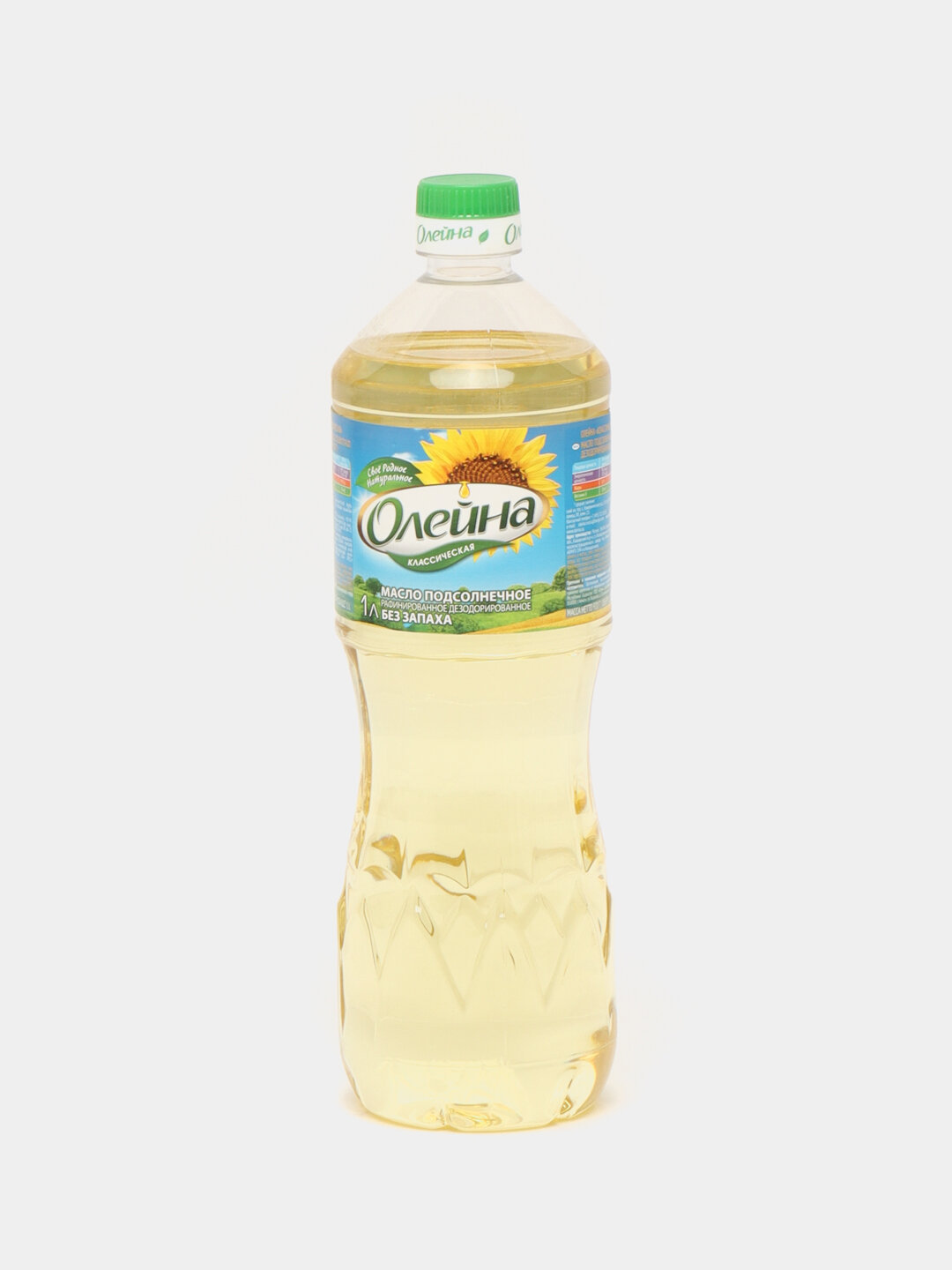 Масло Олейна "Подсолнечное", рафинированное и дезодорированное, для жарки, 1л — фото 1