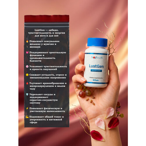 Noxygen LustGen памп-комплекс, возбудитель, предтренировочный комплекс